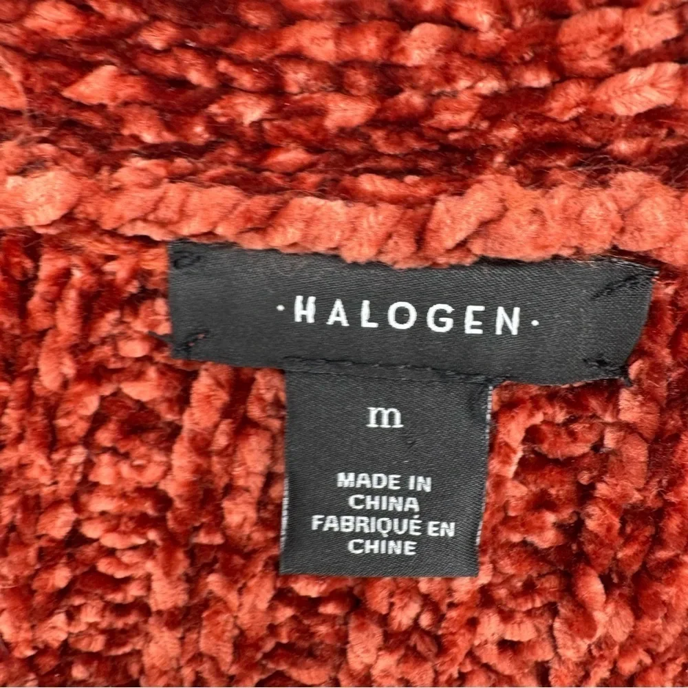 Halogen cottagecore normcore  burnt orange rust  sweater Cardigan duster